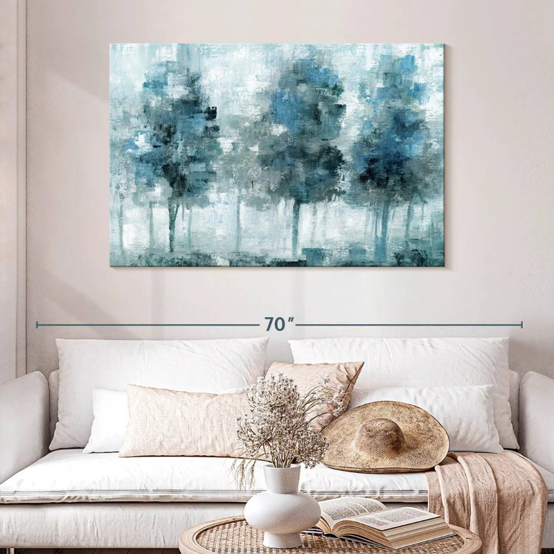 Avery Shady Blue Forest, 32" H x 48" W