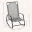 Chaise berçante d'extérieur en tissu