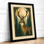 Forest Deer Scandinavian - Framed Print-638312288-638312293