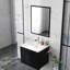 Ensemble de meuble-lavabo mural moderne avec lavabo et miroir