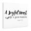 A Joyful Heart Proverbs 17:22 - Wrapped Canvas Print-1029258072