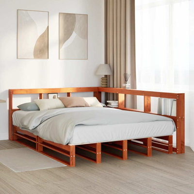 Solid Wood Storage Bed