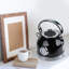 1.7l Retro Stainless Steel Electric Kettle With Thermometer, Limescale Filter, And Automatic Shut-off - Black