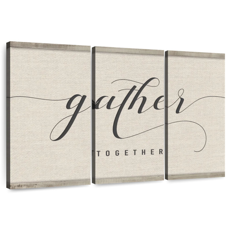 Kema Gather Together Script Wall Sign, 42" H x 65" W