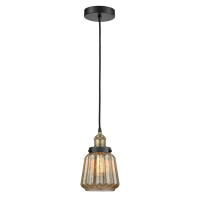 Luminaire suspendu conique à 1 lumière Cahaba
