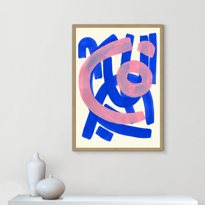 Impression Funky Beat par Haniff, 25.5'' W x 35.5'' H, Grain de bois naturel, Framed Print