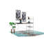 Bureau réversible en bois Smart Workstation blanc / brun