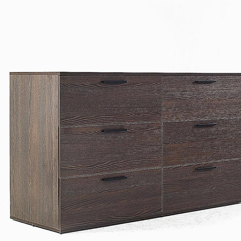 Commode jumbo à six tiroirs Morgan