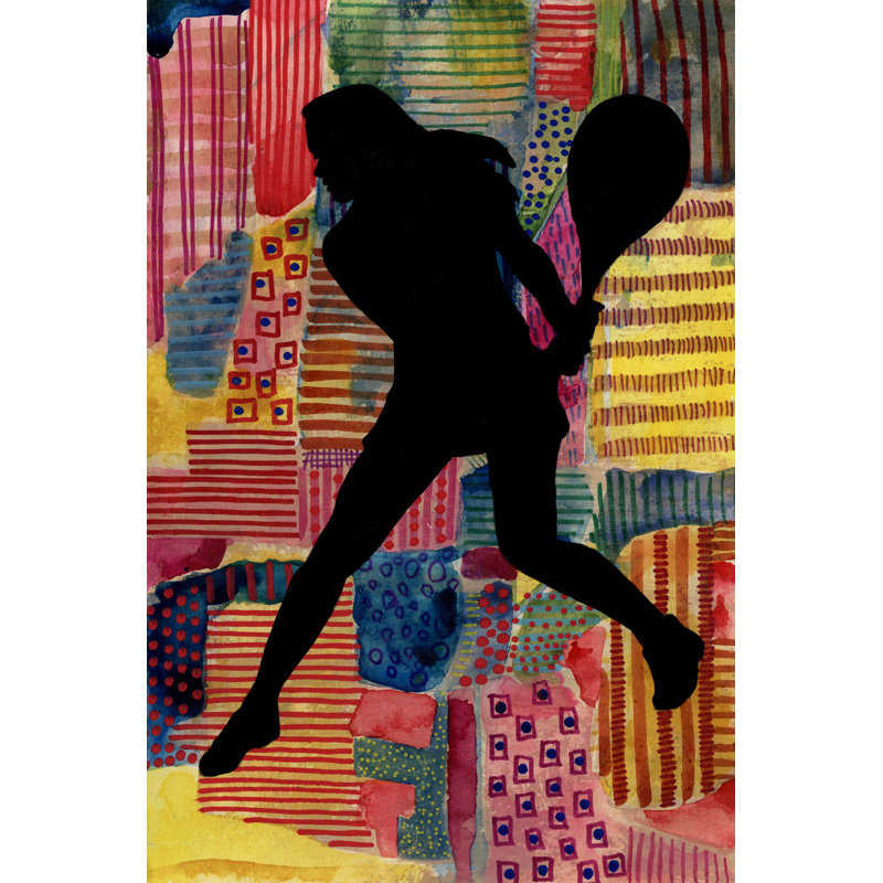Patchwork Athlete IV - Art Prints, 46 cm H x 30 cm W, Wrapped Canvas