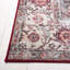 Tapis oriental en polyester tissé à la machine beige-vert / rouille-87459331