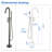 Floor Tub Spout with Diverter-63445204