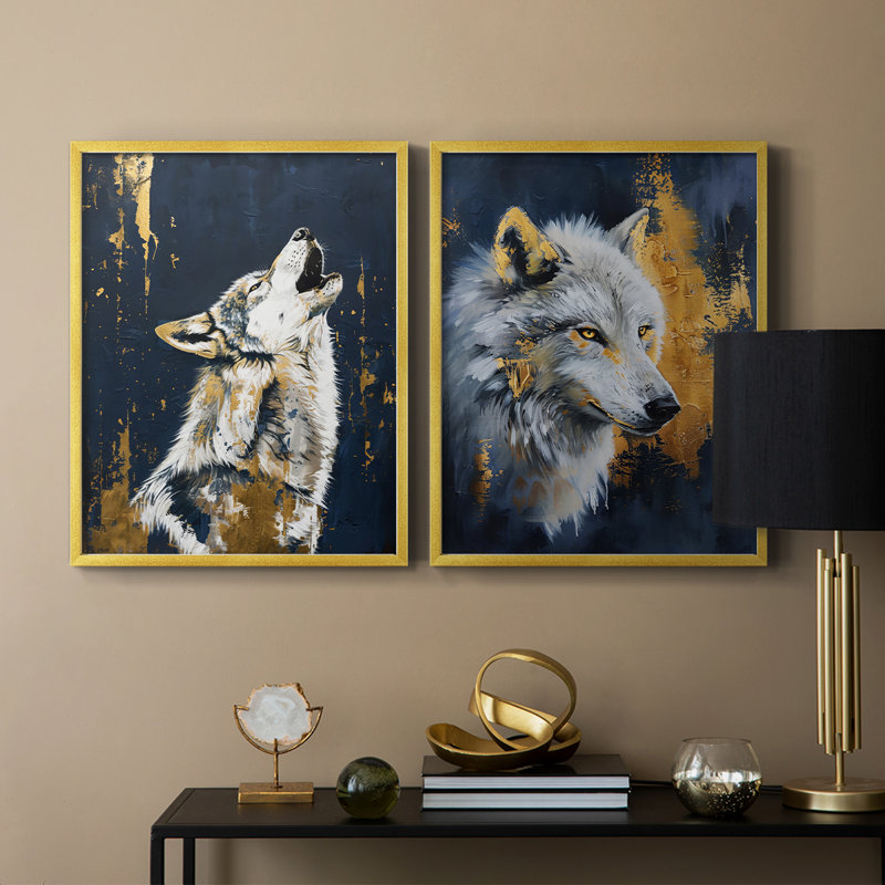 ANIMALS Series CXL III - reproduction encadrée de qualité supérieure - prête à être accrochée - aucun clou requis - aucun clou requis