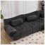 Canapé modulaire à assise profonde en chenille l 107,9 po x P 63,4 po x H 27,17 po Zenith-128983005