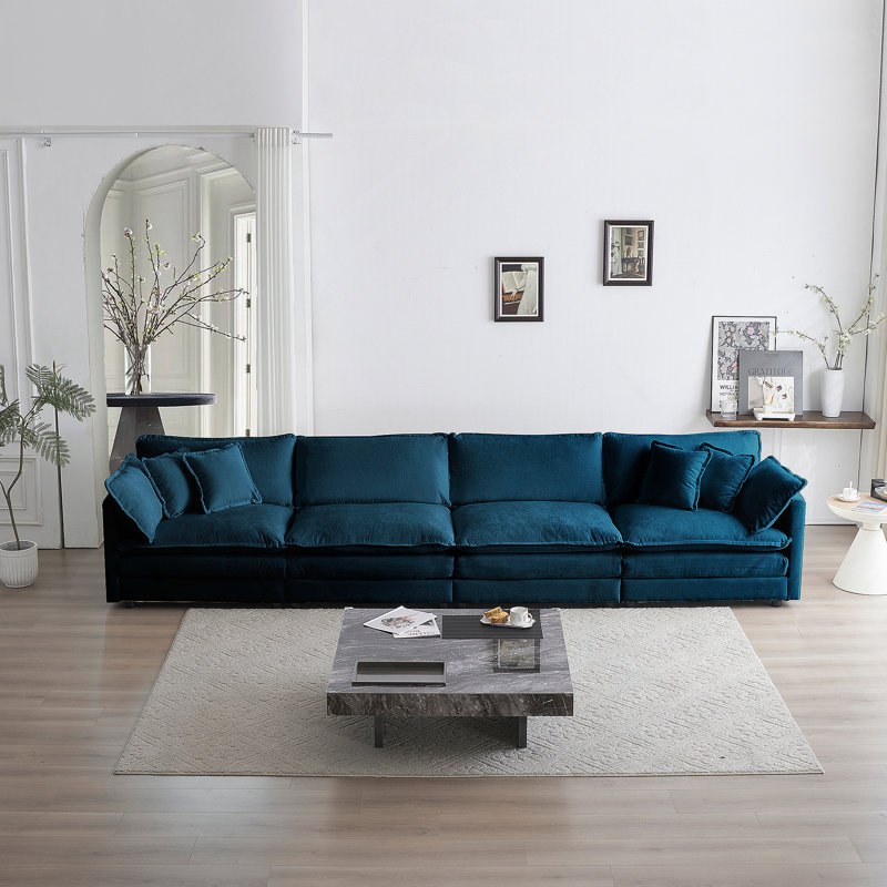Canapé modulaire polyvalent avec tissu chenille de qualité supérieure pour se détendre