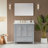 Fully Assembled 36" Freestanding Single Sink Bathroom Vanity with 2 Handle Sets