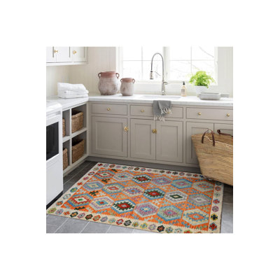 Tapis scandinave multicolore