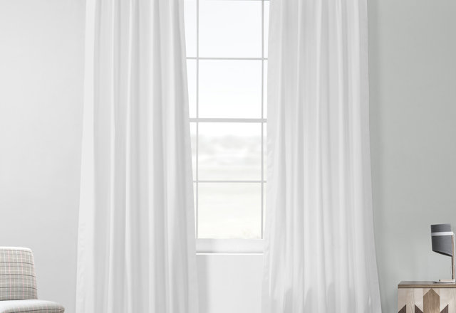 White Curtains & Drapes You'll Love