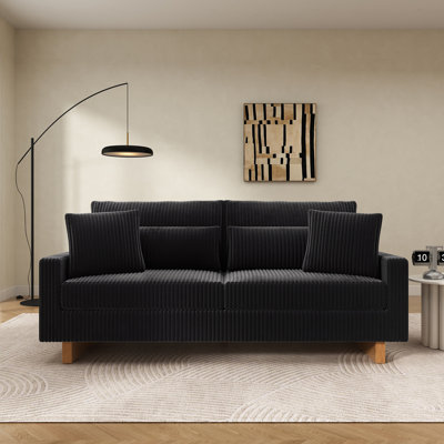 Canapé moderne avec causeuse 80,3 po et quatre coussins