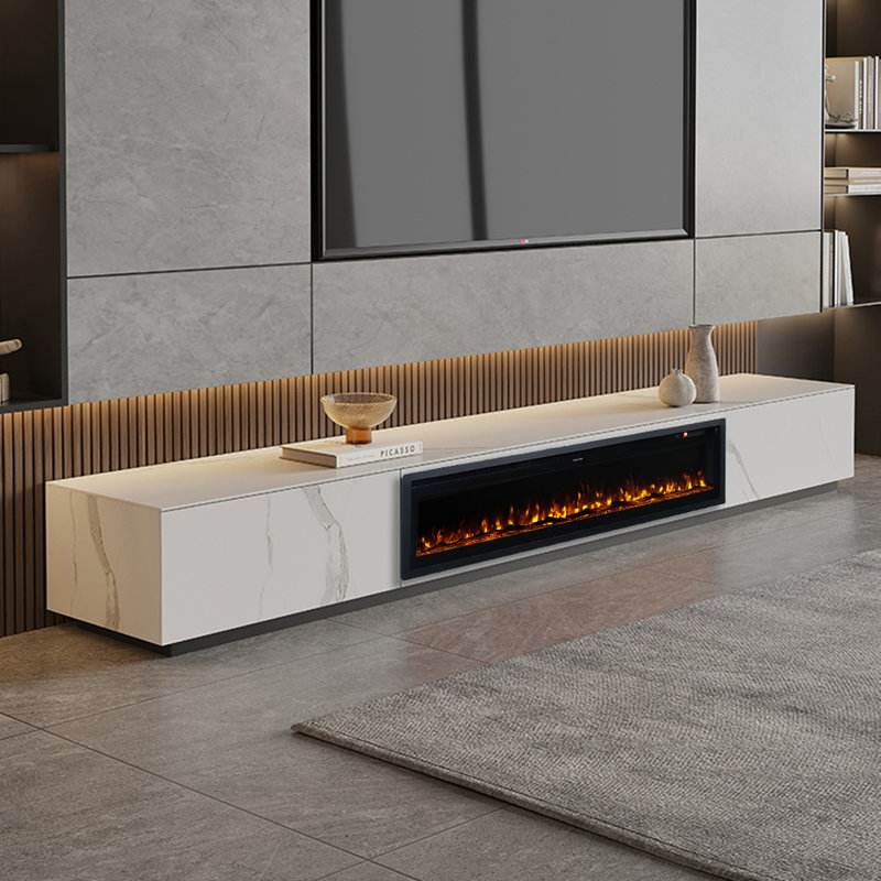 Belfry Heating 142.2cm W Black Electric Fireplace
