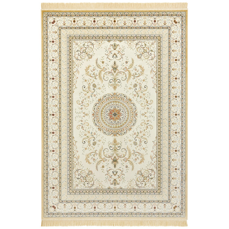 Antik Negar Tufted Cream Rug