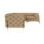 Chesterfield Corner Sofa L-Shape  with Gold Metal Legs-420624068-420588193