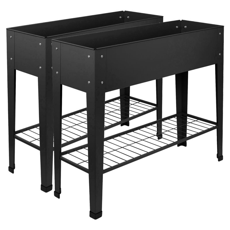 Raised Garden Bed, 2, Black