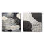 Fleurs de corail gris II - ensemble de 2 collages abstraits carrés-1894316801-1894316800