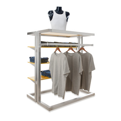 Cedric 2 Piece Cube Shelf with Adjustable Shelves