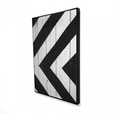 «Rhombus On Wood» sur toile