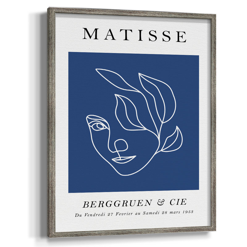 Matisse CEC, reproduction d'art encadrée - bois massif, H 30 po x l 24 po