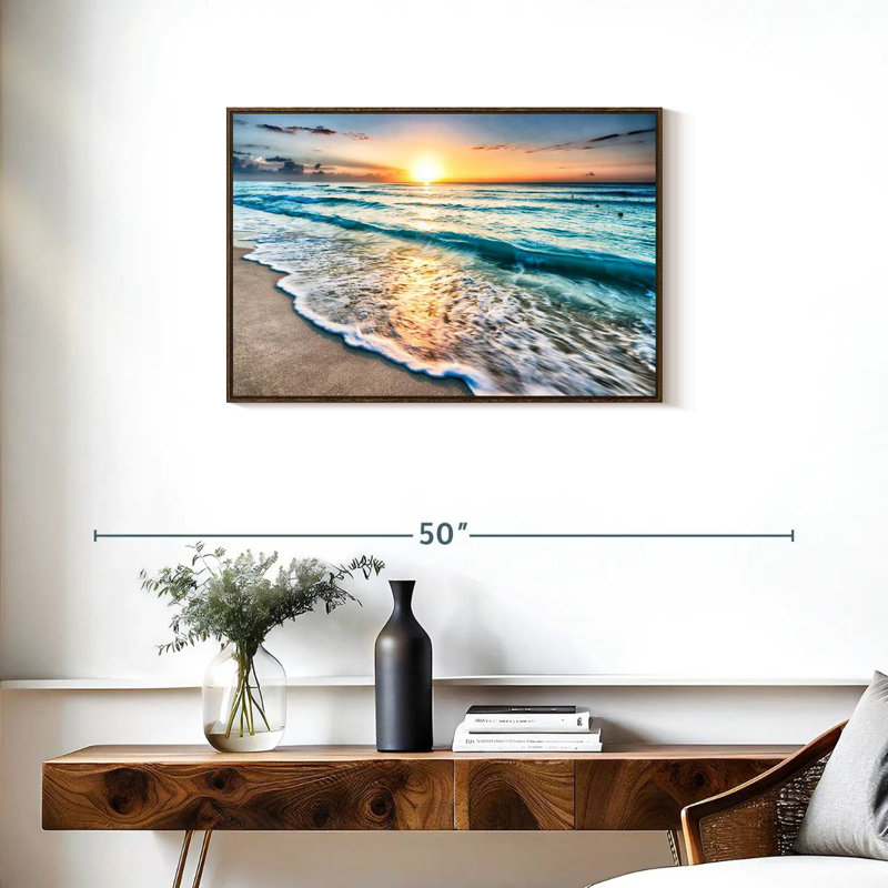 Foam Cancun Berklee, Cadre flottant noyer, 31 po x 21 po