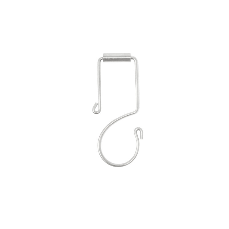 Crochets de rideau de douche, Chrome poli