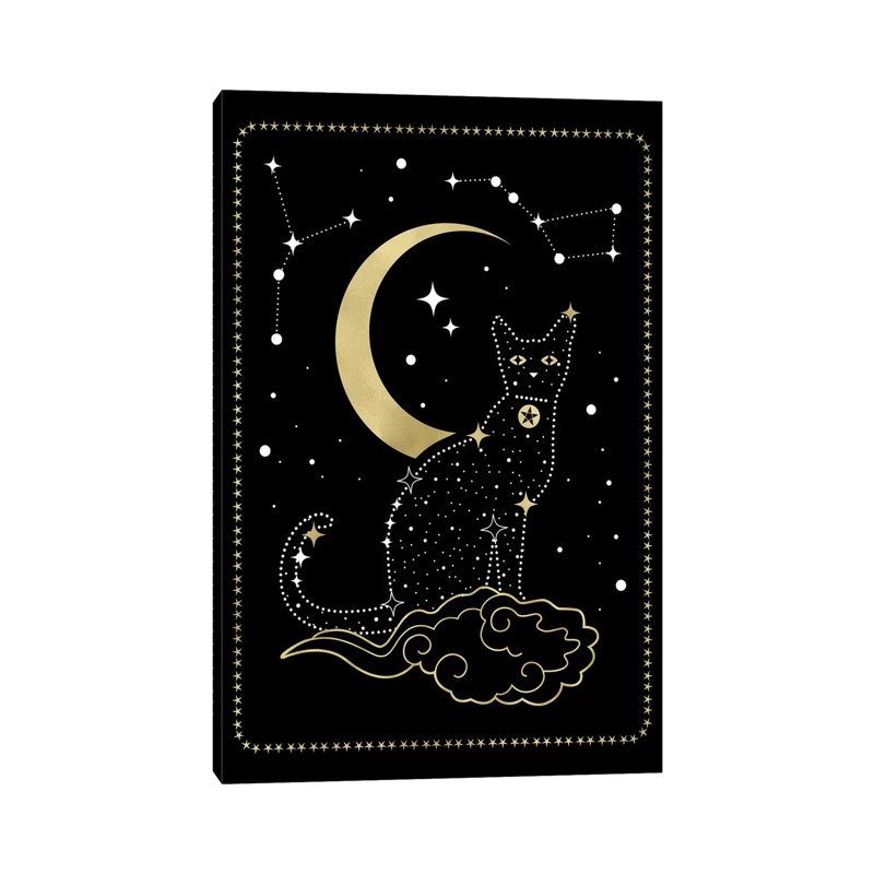 Cat Constellation by Emanuela Carratoni - Wrapped Canvas Print, 66.04 cm H x 45.72 cm W x 1.91 cm D