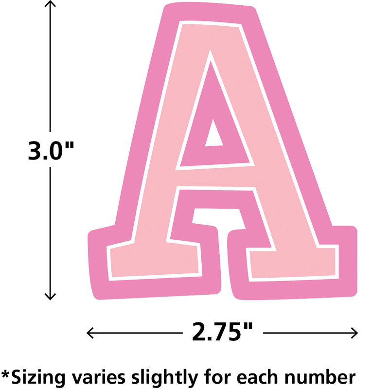 Teacher Created Resources Pastel Pop Bold Block 3" Magnetic Letters, 55 Pieces Per Pack, 2 Packs