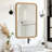 Chavonda Round Corner Rectangle Solid Wood Wall Mirror-1230787847