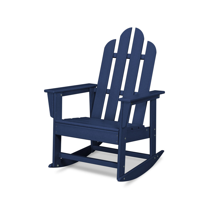 POLYWOOD Long Island Rocking Chair, Navy