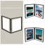 Cadre en métal flottant articulé avec verre véritable-984702067-984702031