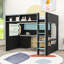 Lit mezzanine avec tablette et tablettes Gaming-2108919538-2108919548