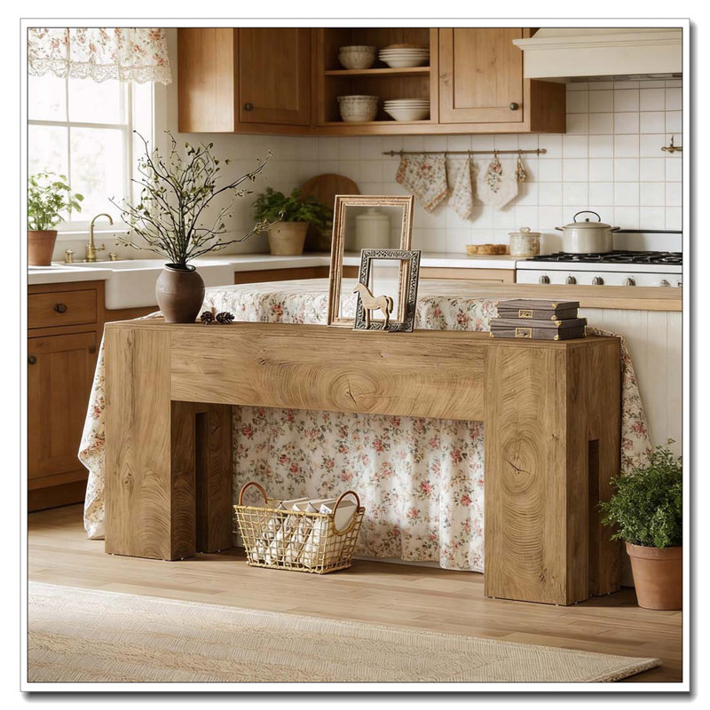 Console Table,Wooden Hallway Table, Wood