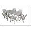 Table de salle à manger en bois imitation bois texturé, durable et élégante pour les pique-niques en plein air avec un design compact-244199023