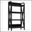 Étagère de boulanger robuste de 143 cm (56,30 po) avec 4 niveaux de rangement, étagères en métal et en bois pour la cuisine, le garage, le garde-manger, la salle de bain et le placard.