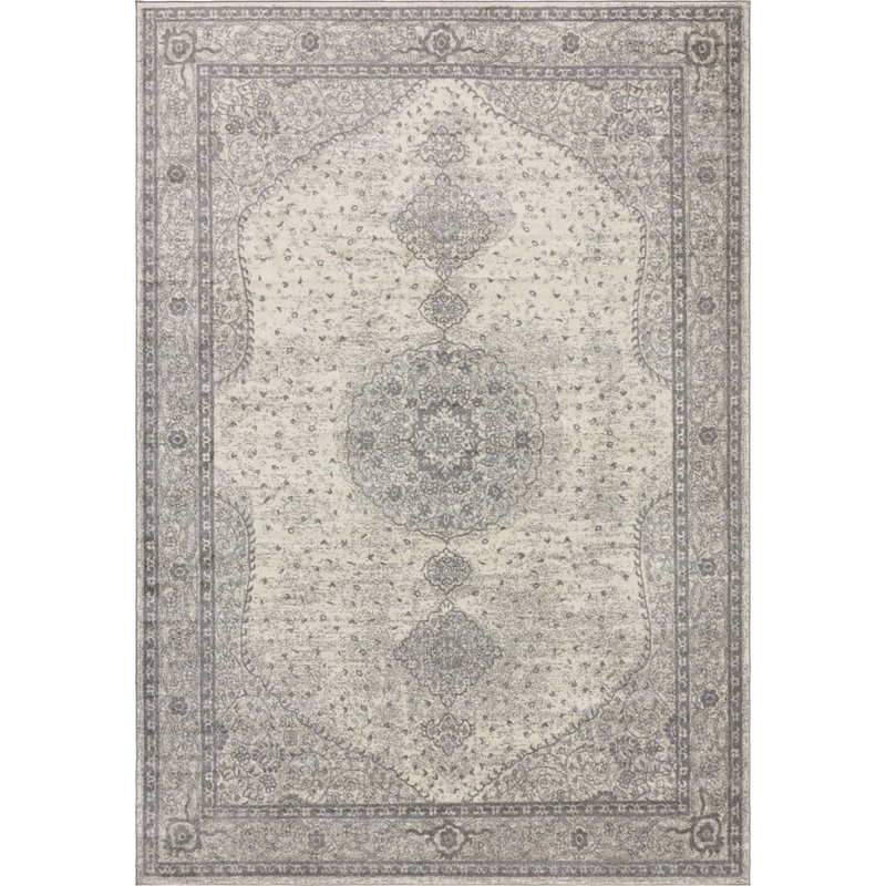 Tapis à motif oriental gris Vienna, Tapis de couloir 2 pi x 13 pi