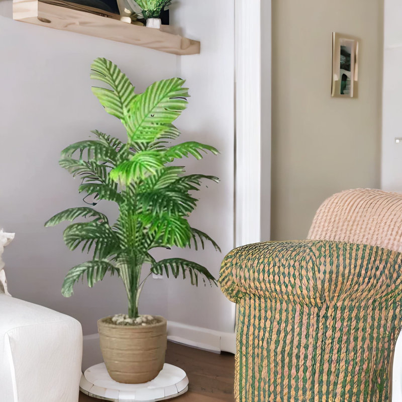 72cm Faux Palm Plant in Freestanding