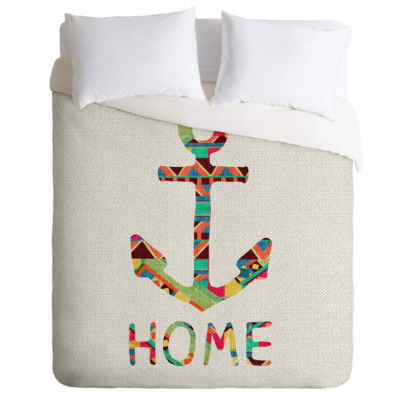 Bianca Polyester Duvet Cover, Queen Duvet Cover + 2 Standard Shams