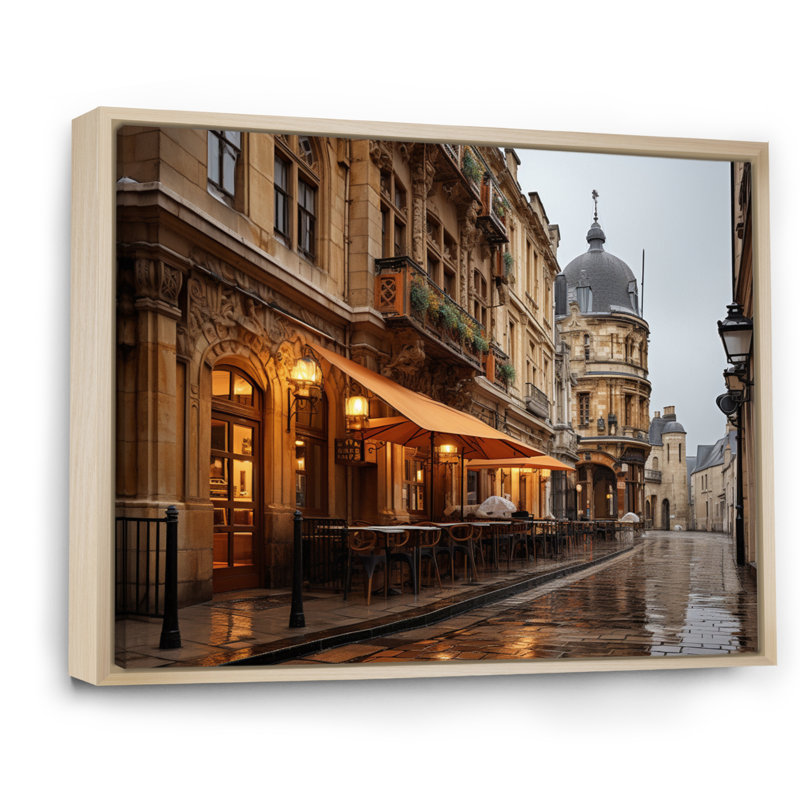 Marlyn France Dijon Architecture - reproduction, H 34 po x l 44 po x P 1,5 po, Cadre naturel flottant