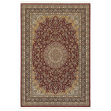 Knepp Power Loom Red/Beige Area Rug
