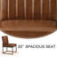 Chaise d'appoint rembourrée en similicuir-823895082