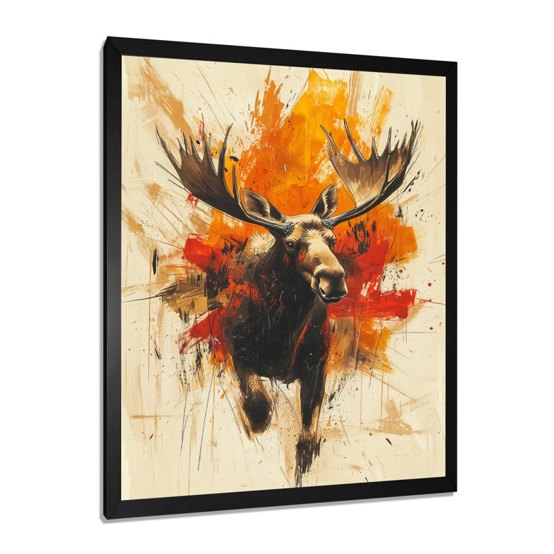 Gilma - animaux, art mural sur toile, Impression d'un seul cadre photo, Noir, noir, noir, noir, H 20 po x l 12 po