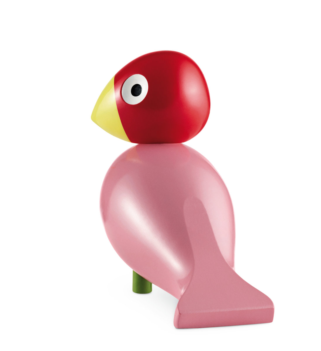 Songbird Sculpture, 6.1" H x 6.3" W x 3.1" D, Rose/Red, 1