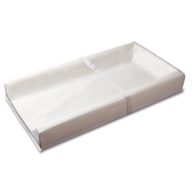 Sealy Soybean Comfort 3-Sided White Contoured Diaper Changing Pad